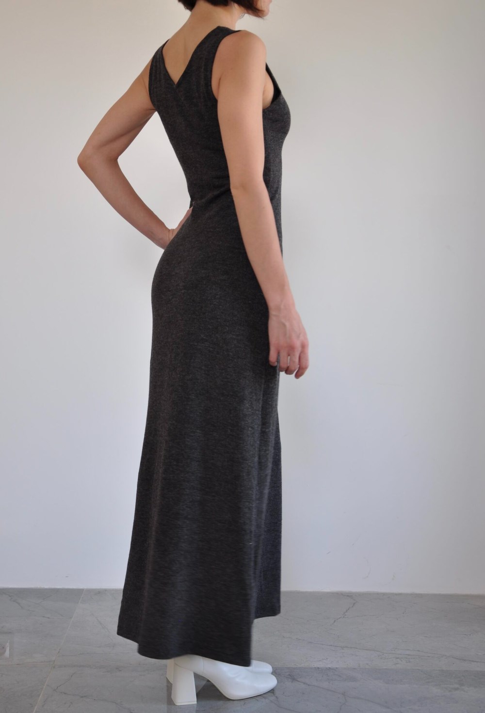 Платье из вязаного трикотажа - фото 129957