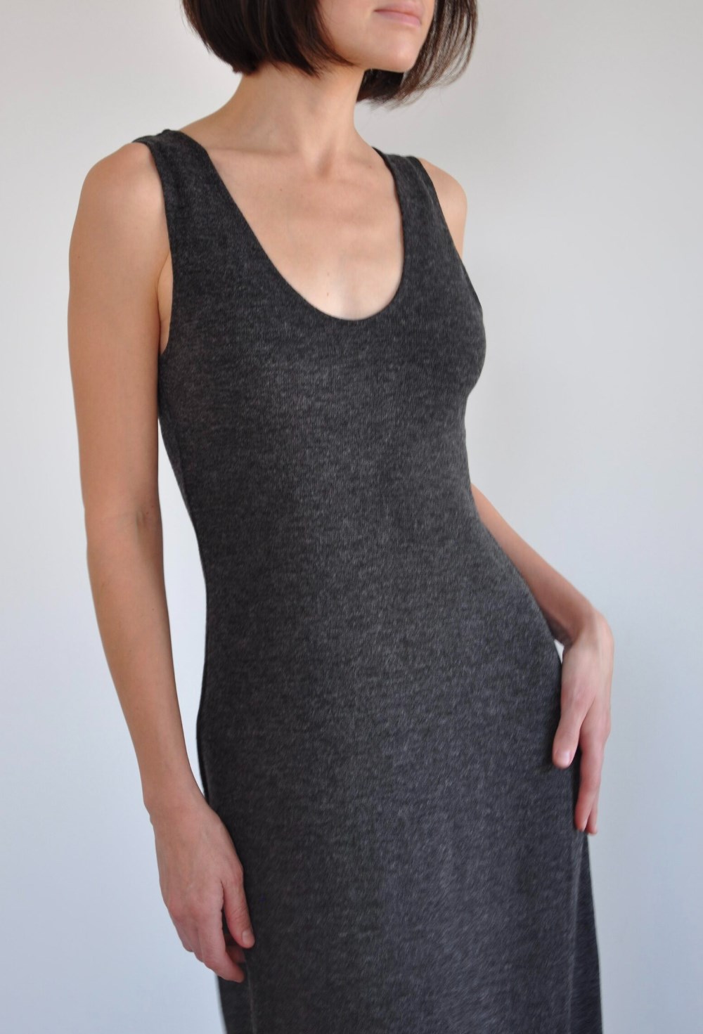 Платье из вязаного трикотажа - фото 129959