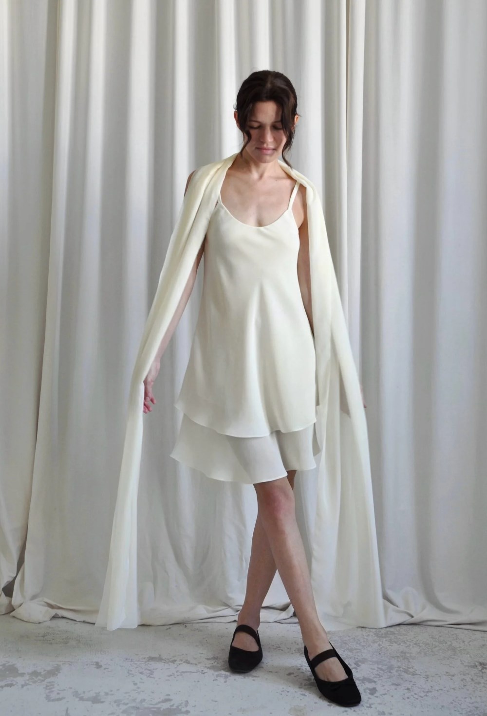 Платье-комбинация мини - фото 129974