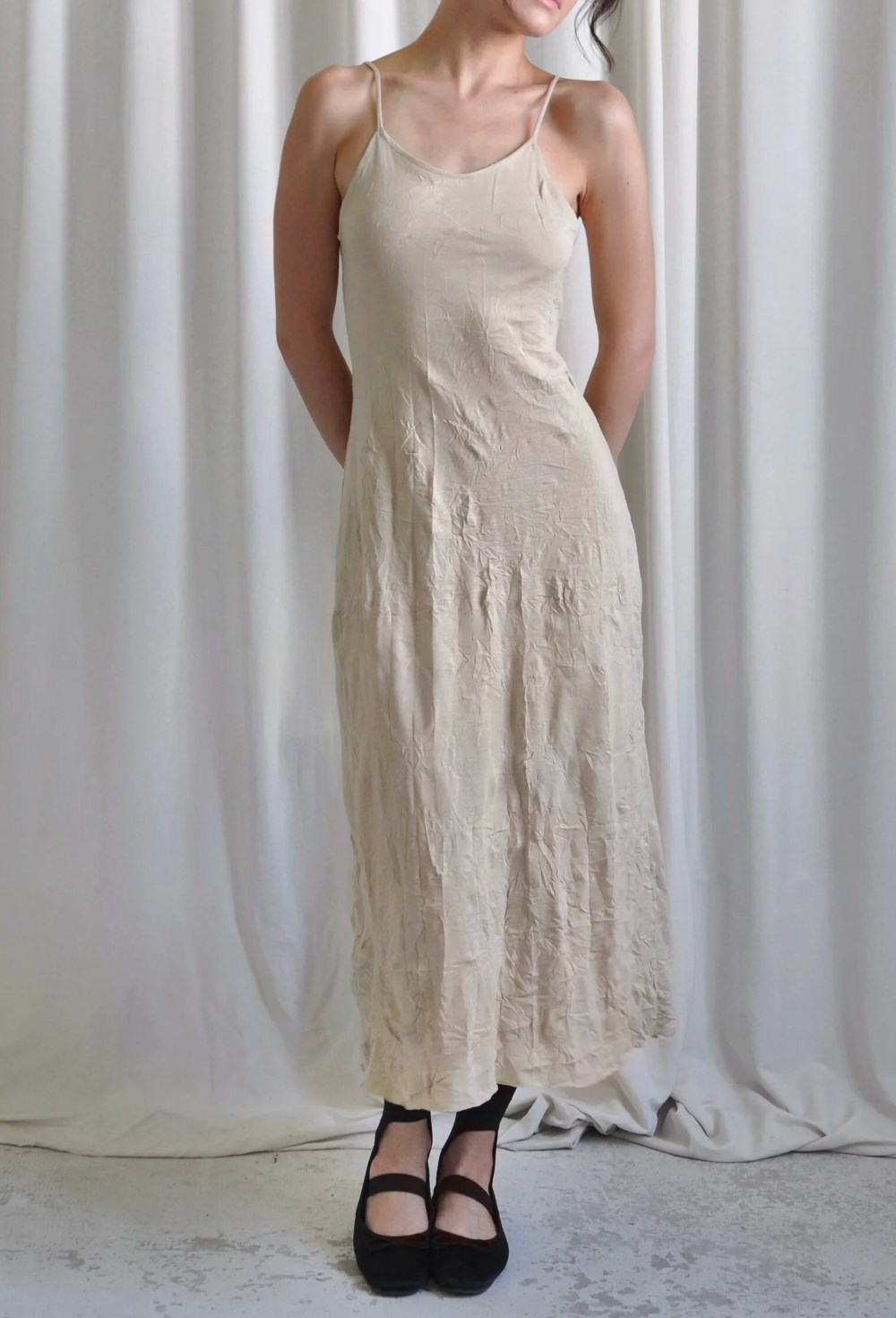 Платье миди на бретелях - фото 129984