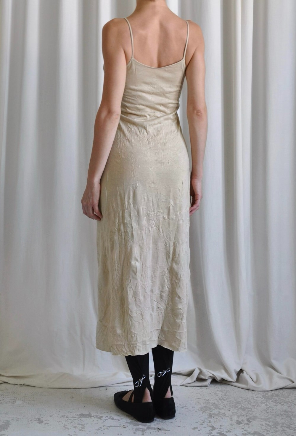 Платье миди на бретелях - фото 129986