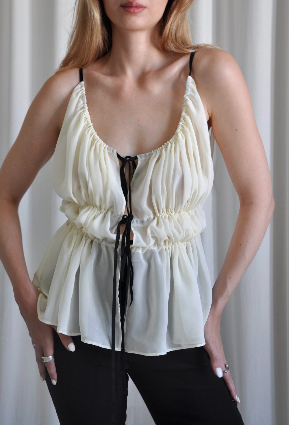 Топ со сборкой - фото 130005