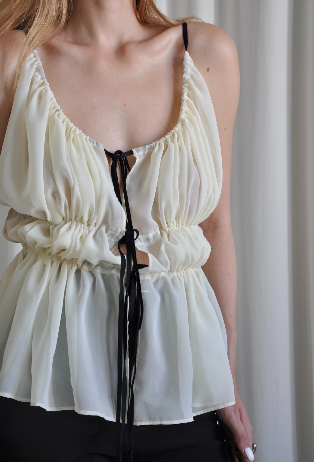 Топ со сборкой - фото 130007