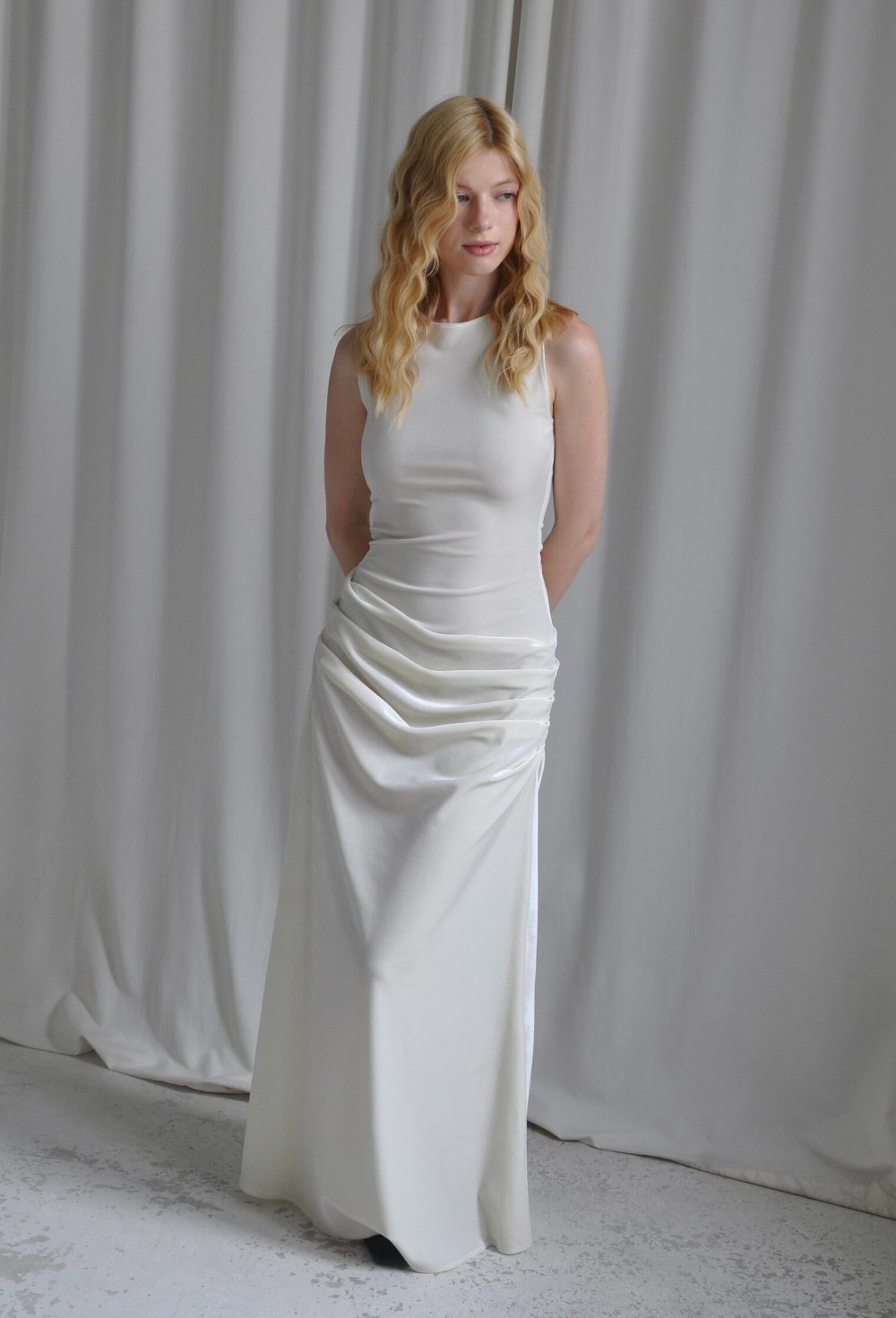 Платье со сборками - фото 130010