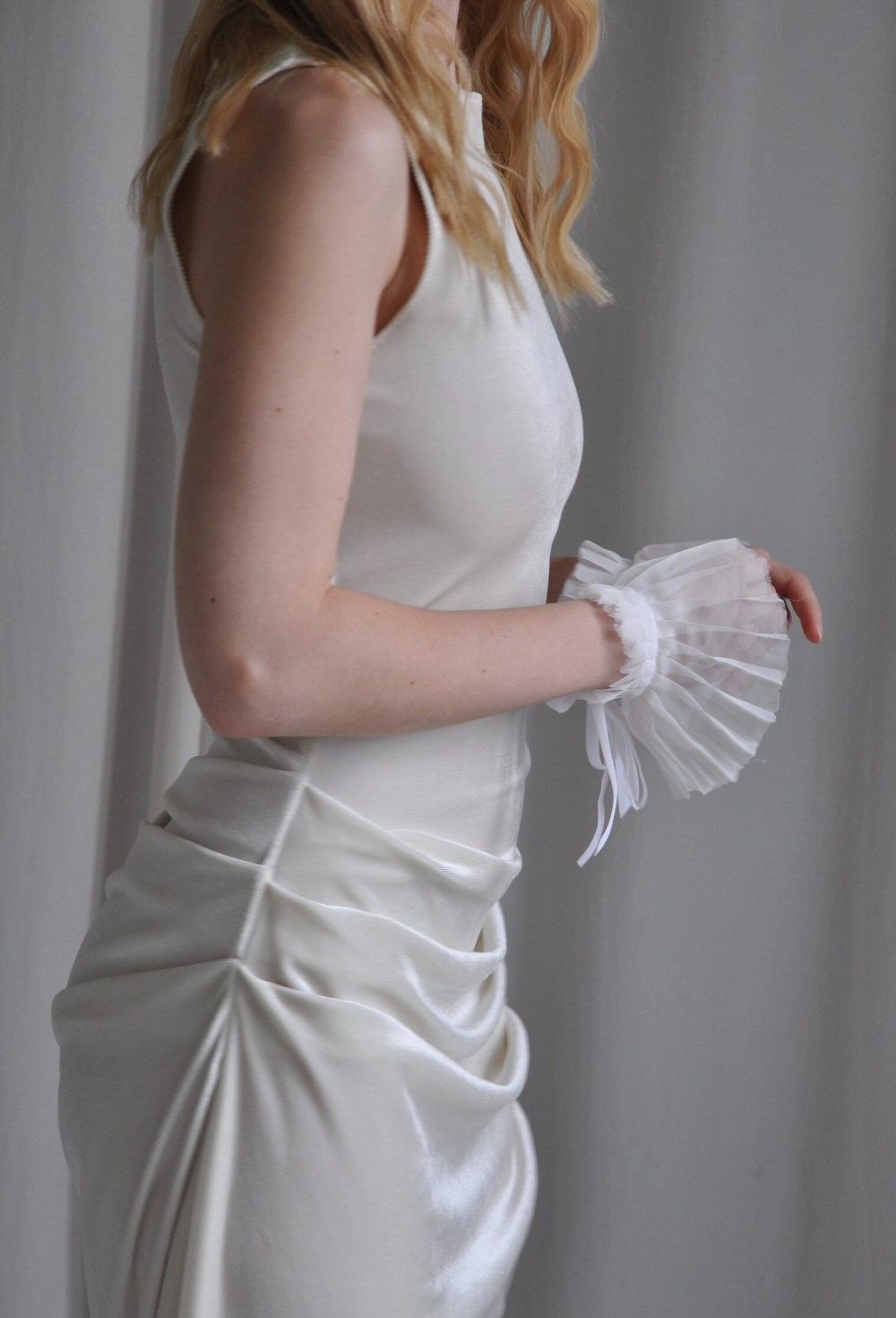 Платье со сборками - фото 130012