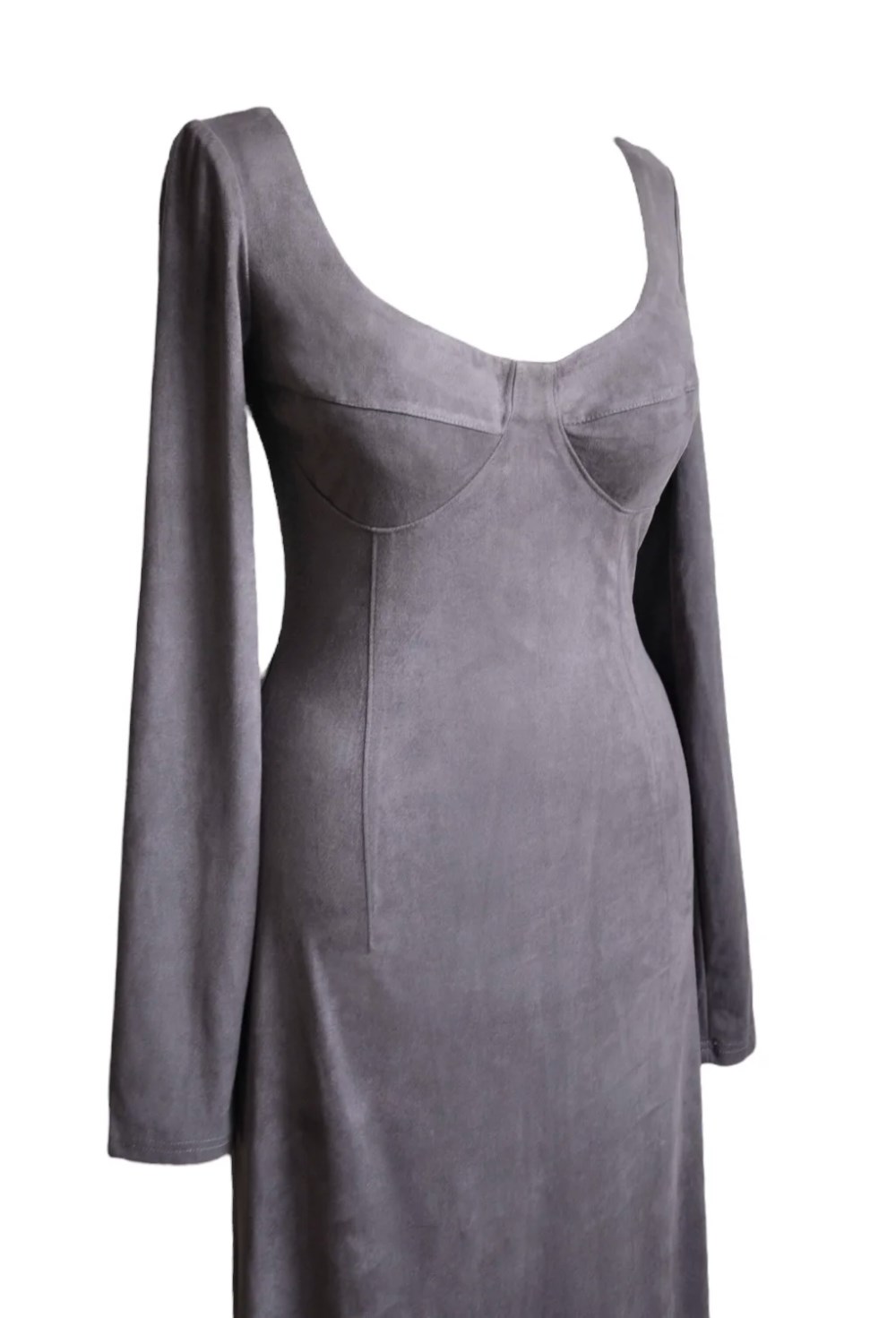 Платье с глубоким вырезом - фото 130122