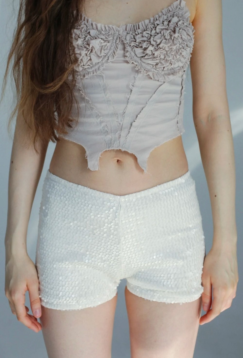 Шорты из пайеток - фото 130157