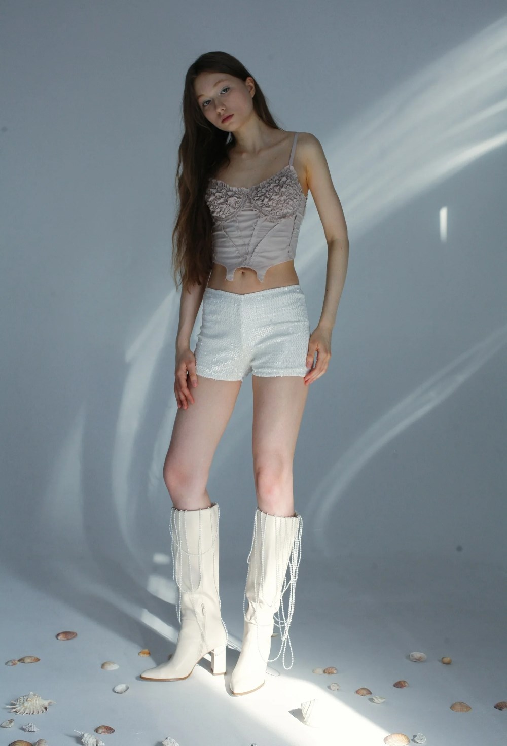 Шорты из пайеток - фото 130158