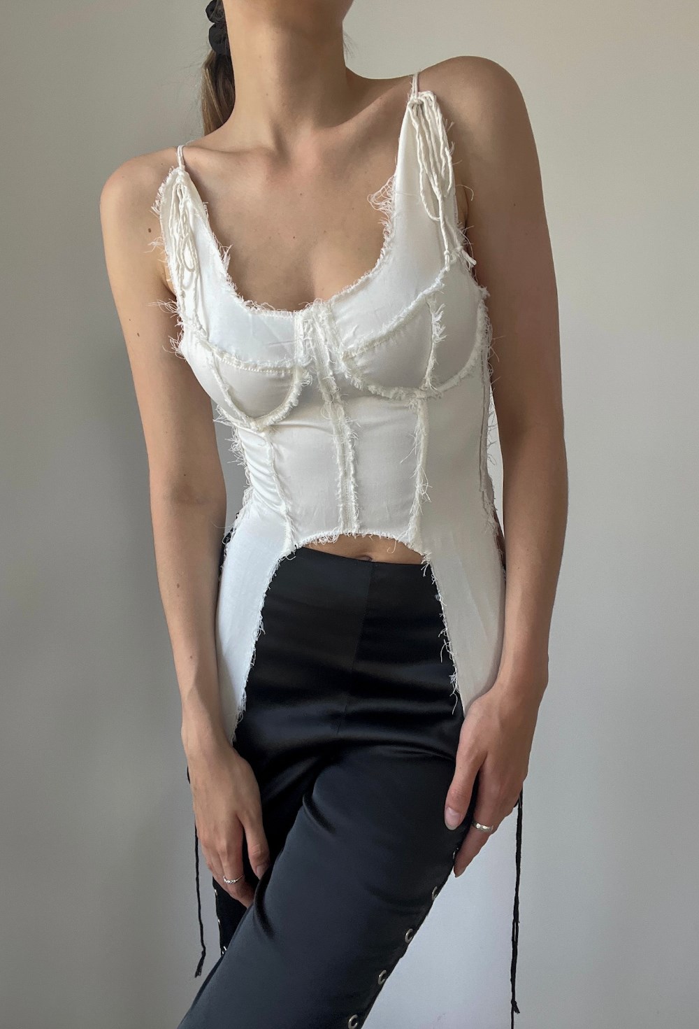 Топ-корсет с чашечками - фото 130203