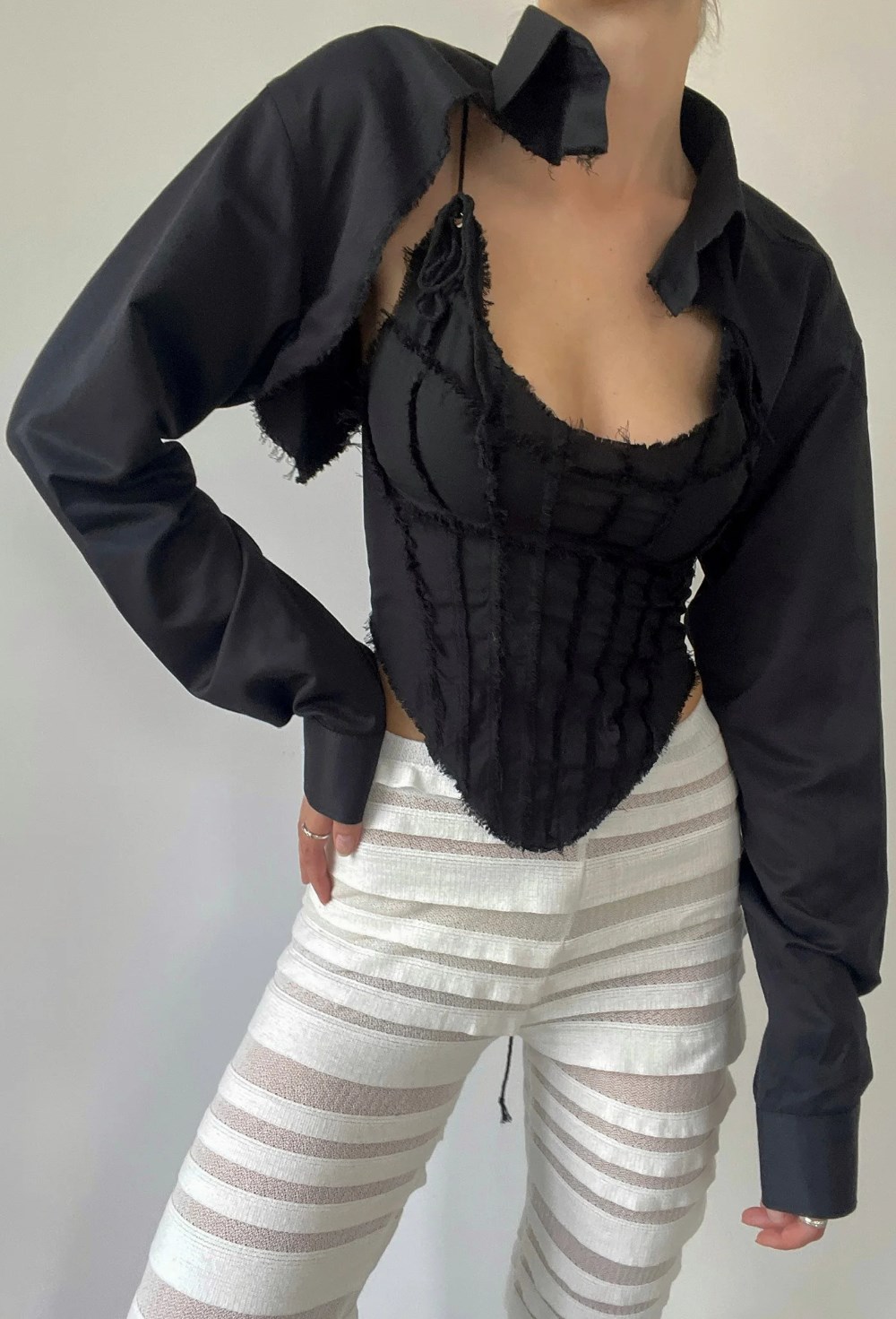 Топ-корсет в викторианском стиле - фото 130235