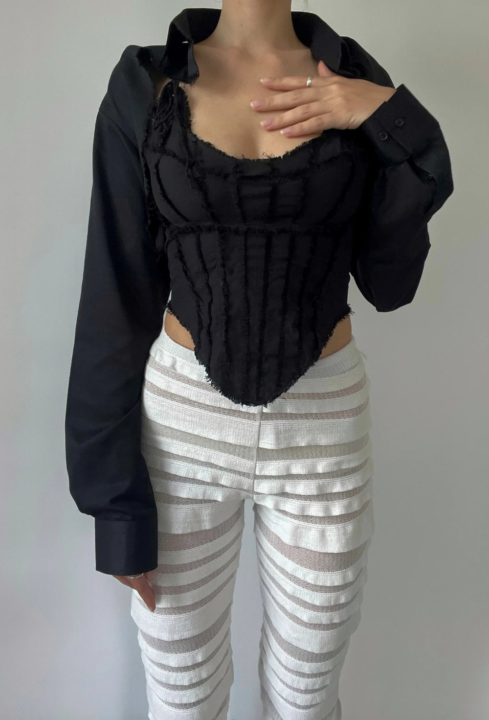 Топ-корсет в викторианском стиле - фото 130238