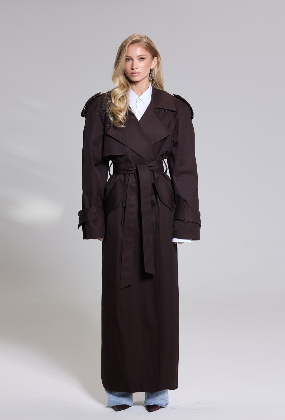 Тренч PLACID BROWN - фото 130248