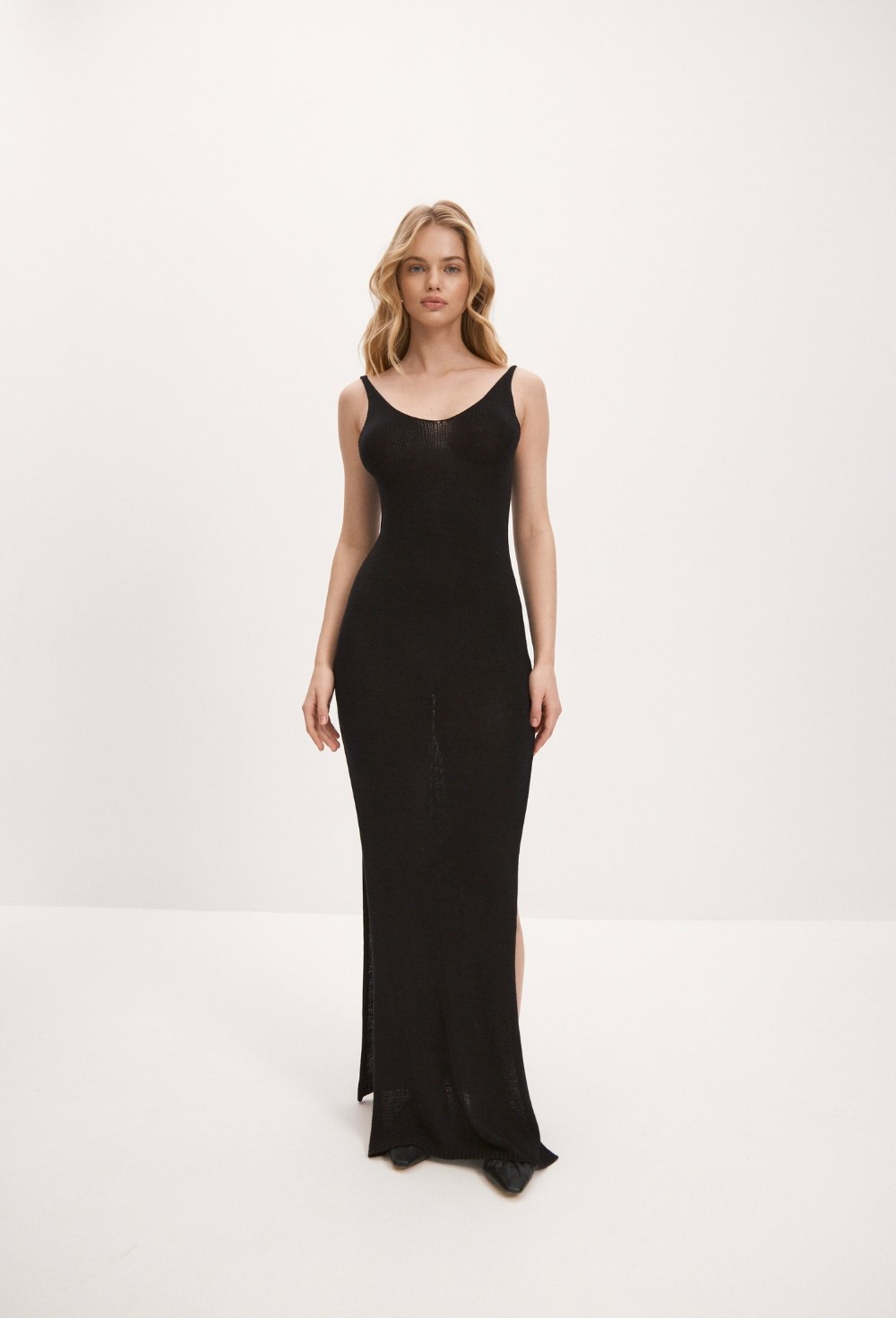 Maxi dress black - фото 132900