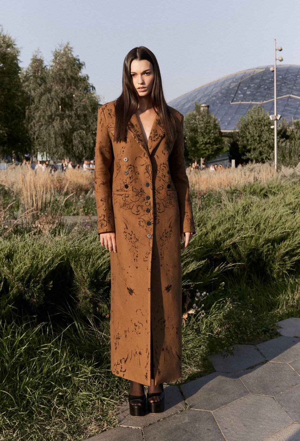 ПАЛЬТО С ПРИНТОМ - фото 132943