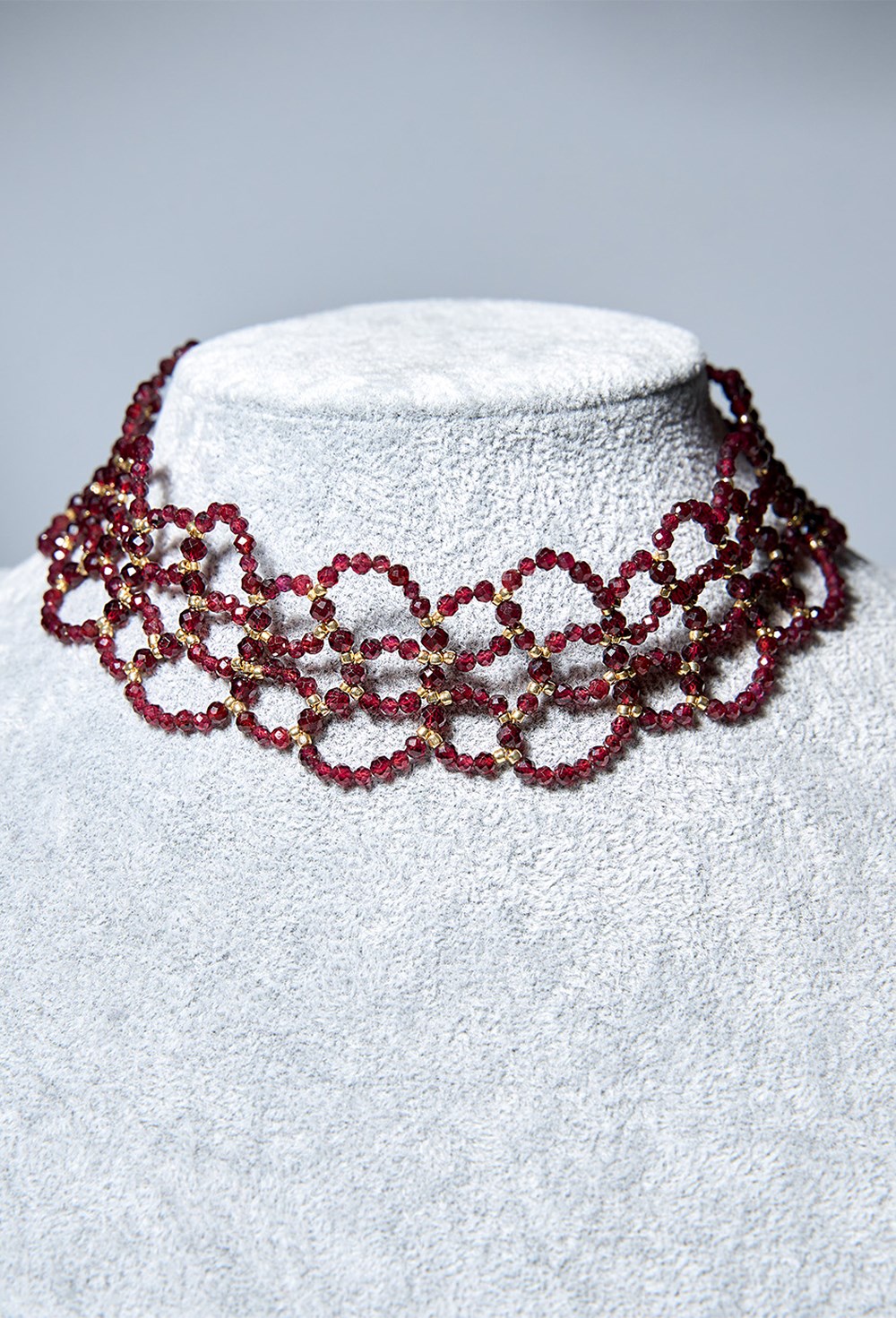 Чокер из граната - фото 132972