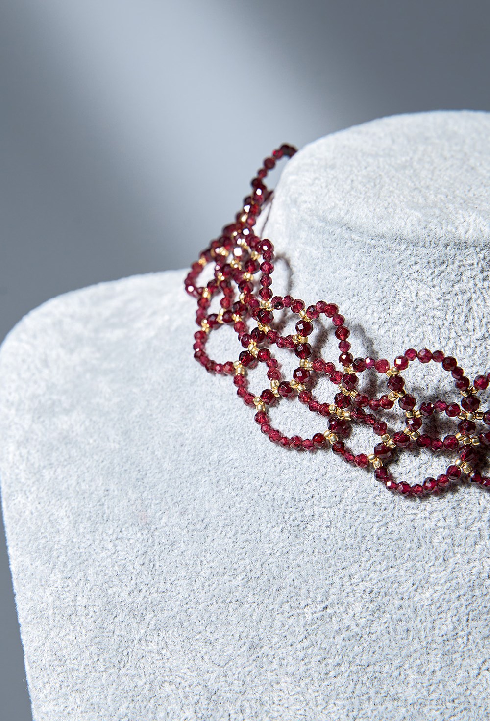 Чокер из граната - фото 132973