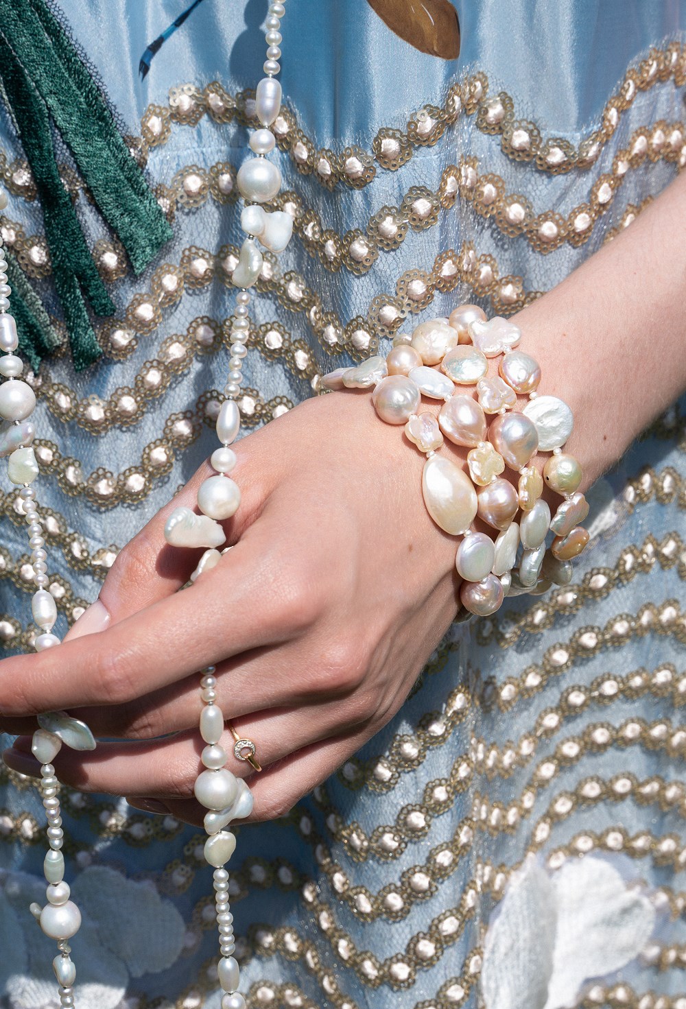 Браслет жемчуг - фото 132984