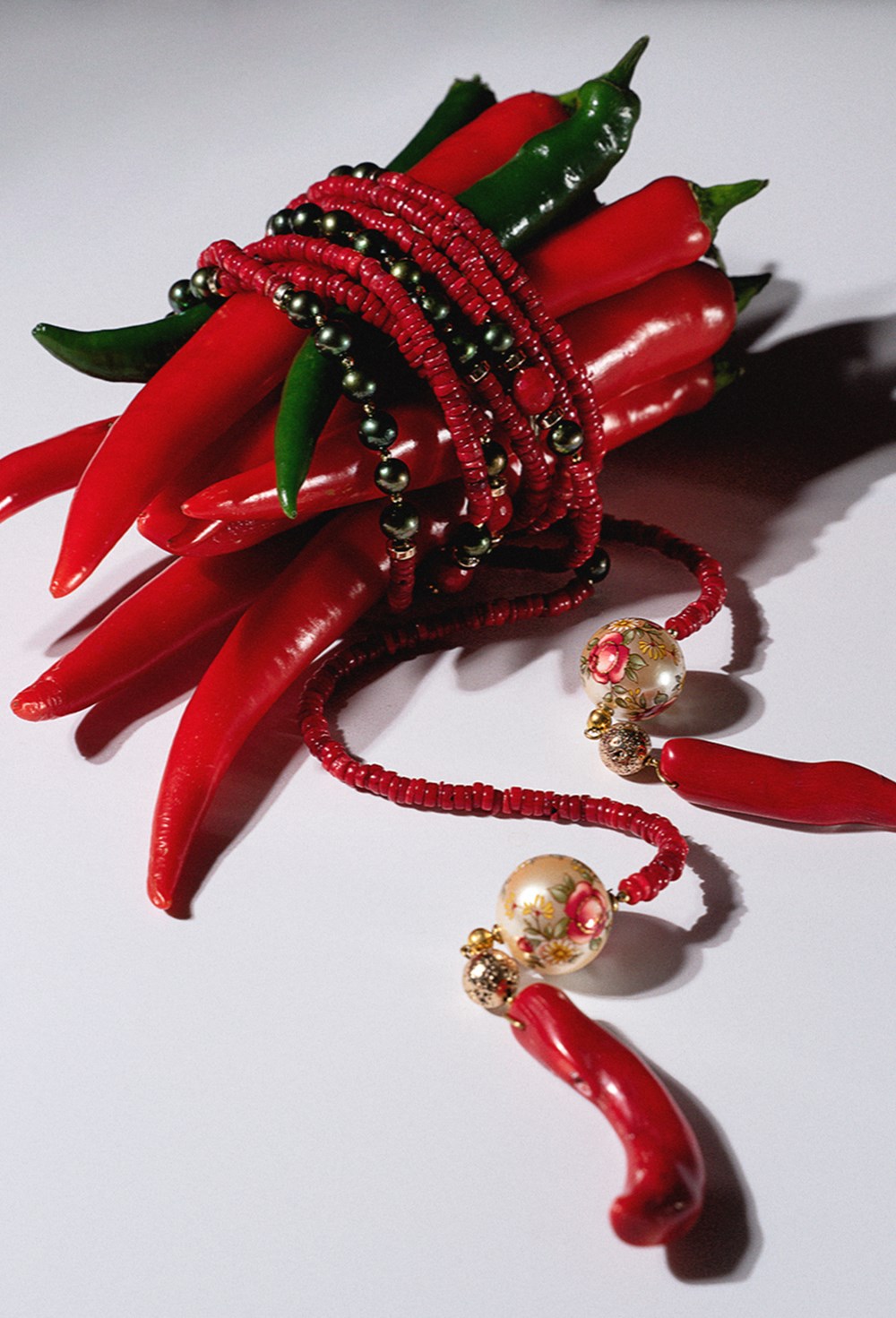 Аркан коралл, жемчуг - фото 133011