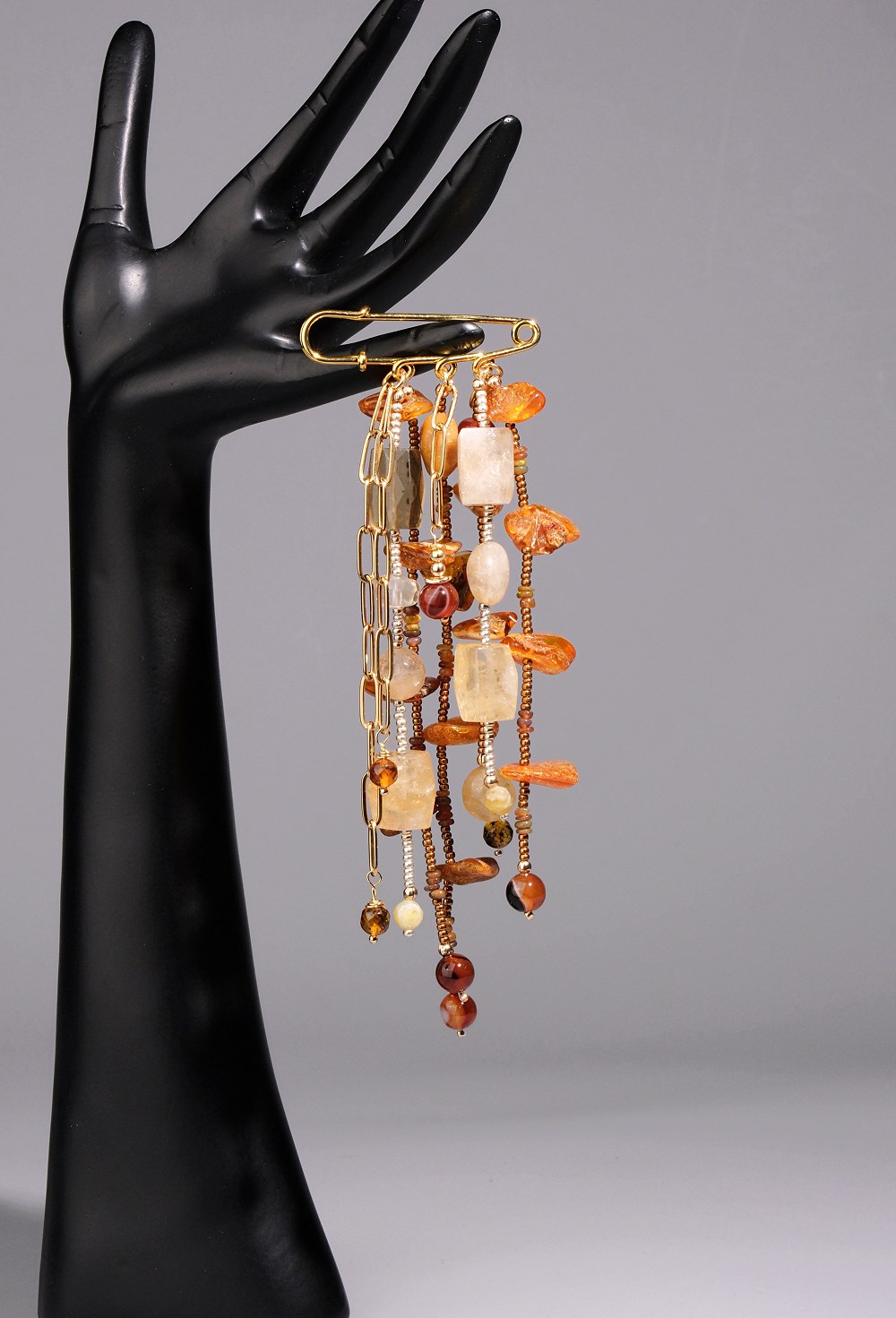 Ожеброшь янтарь, сердолик - фото 133018