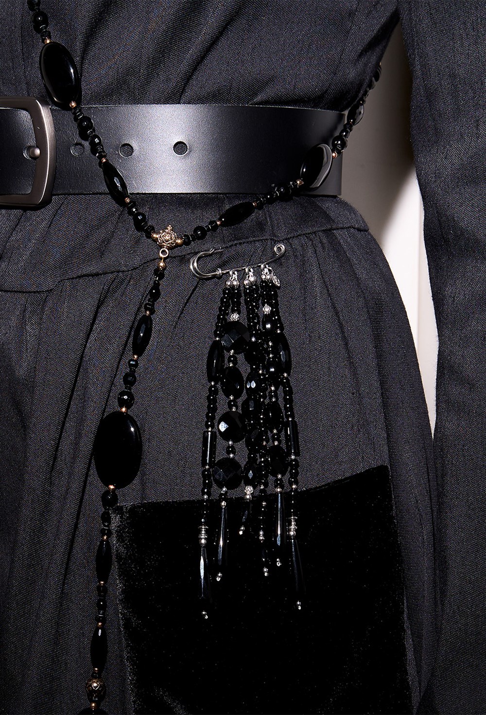 Ожеброшь из черного агата - фото 133030