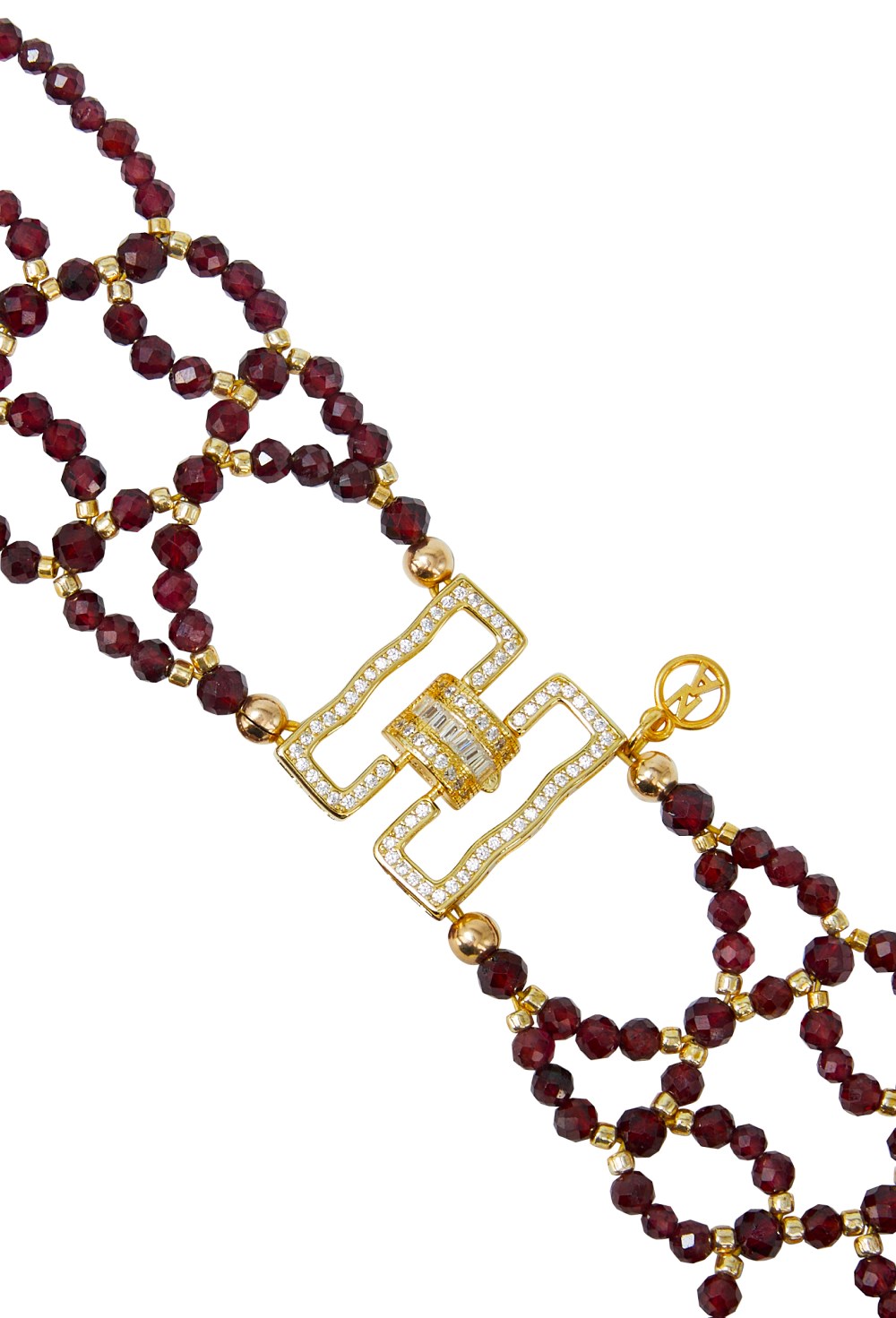 Чокер из граната - фото 133117