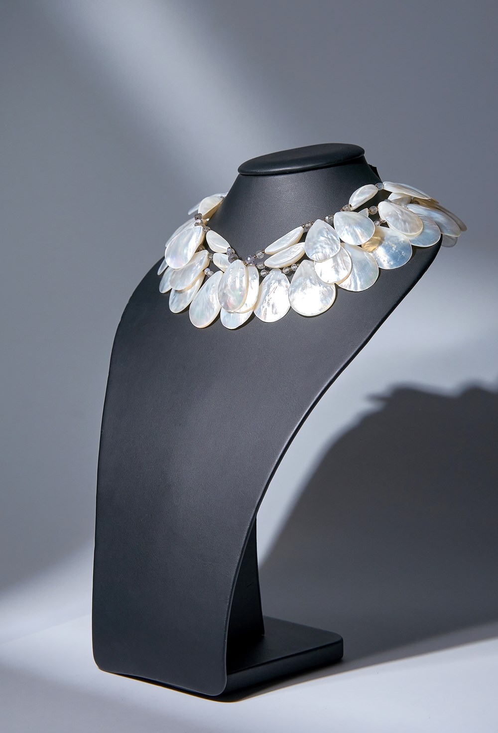 Бусы перламутр, лабрадорит - фото 133126