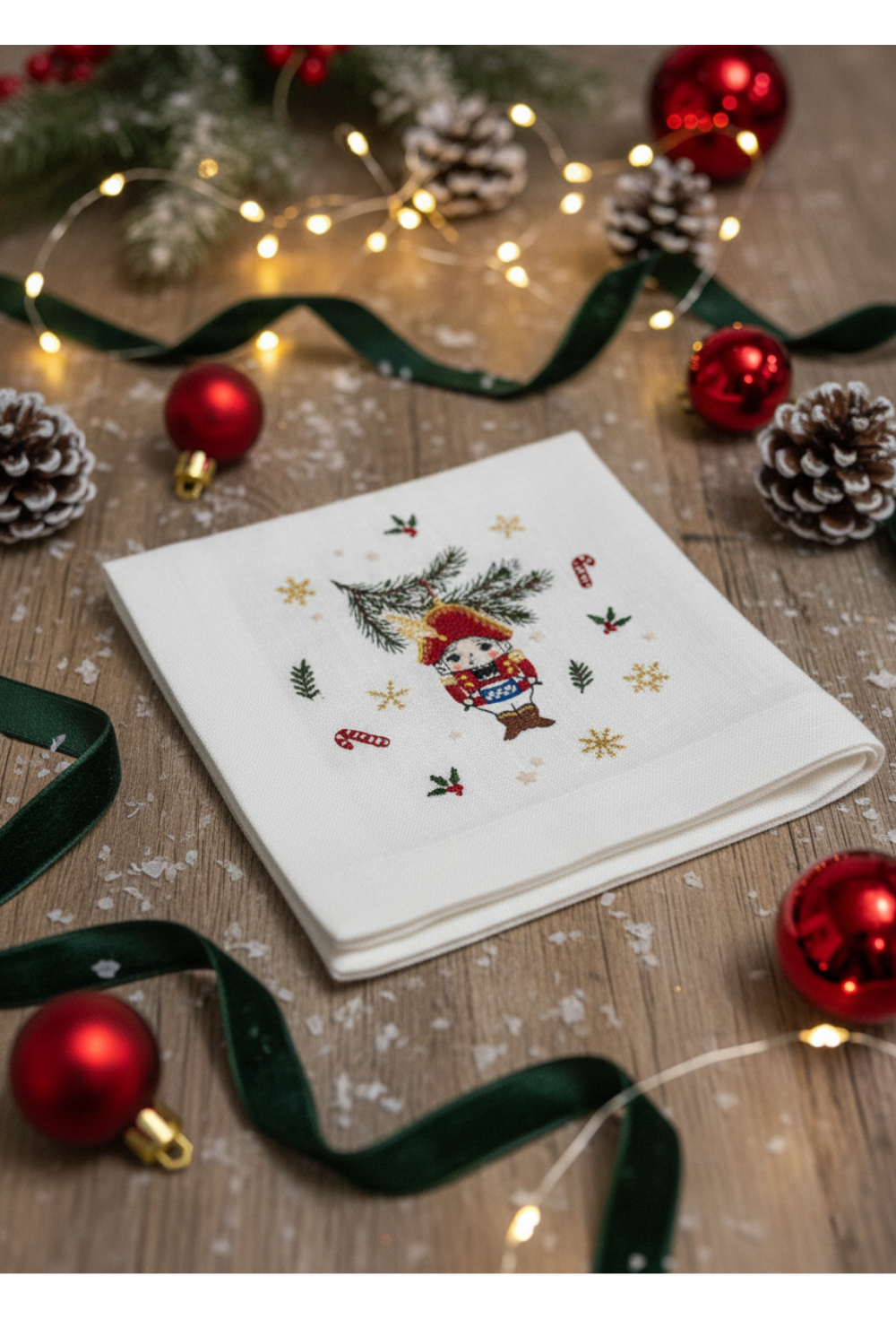 Салфетки с вышивкой "Щелкунчик" - фото 133249