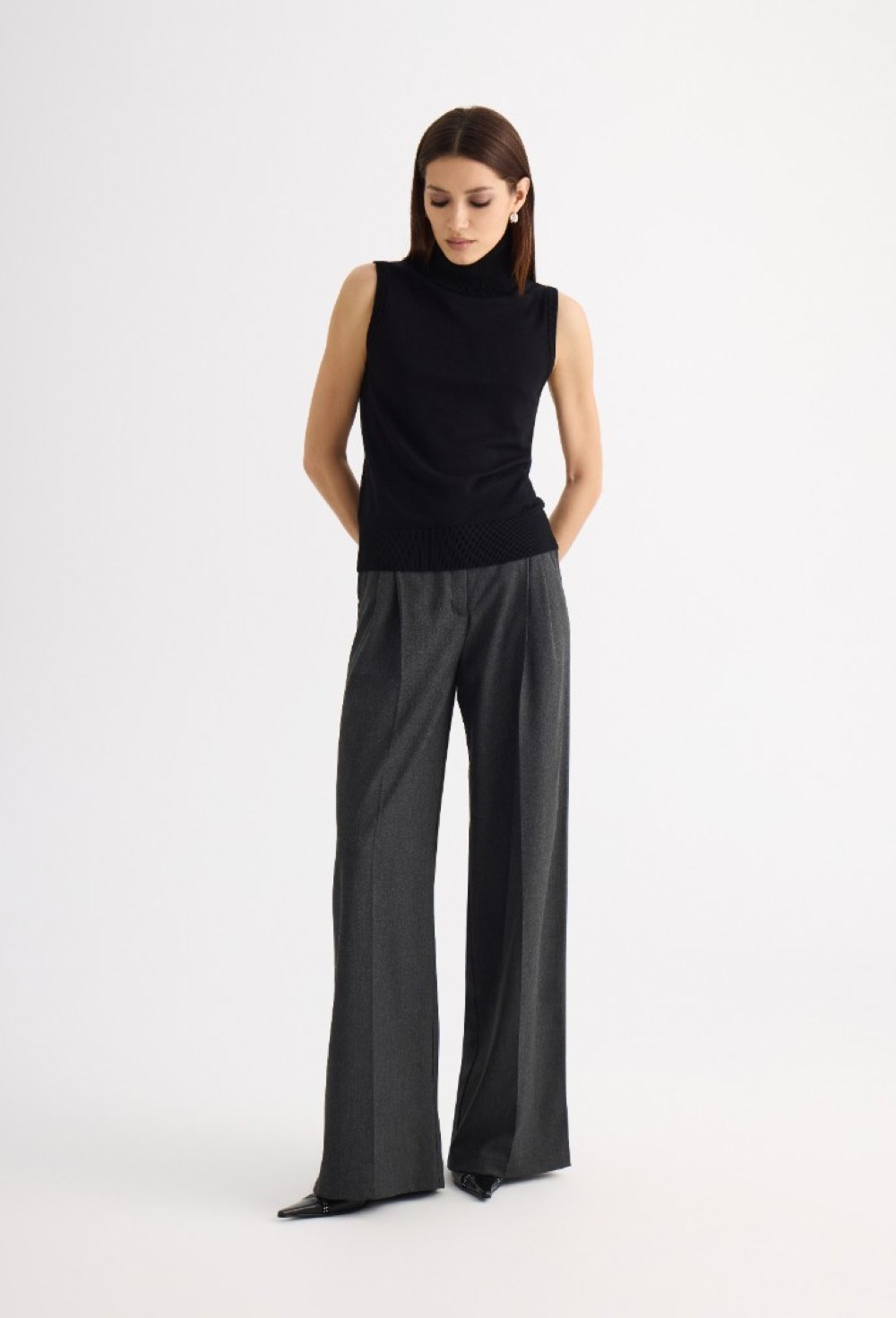 Топ со стойкой BASIC - фото 133442