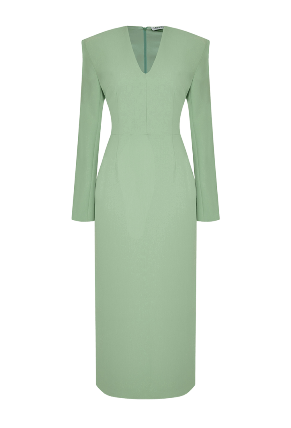 Платье с объёмными плечами - фото 133725