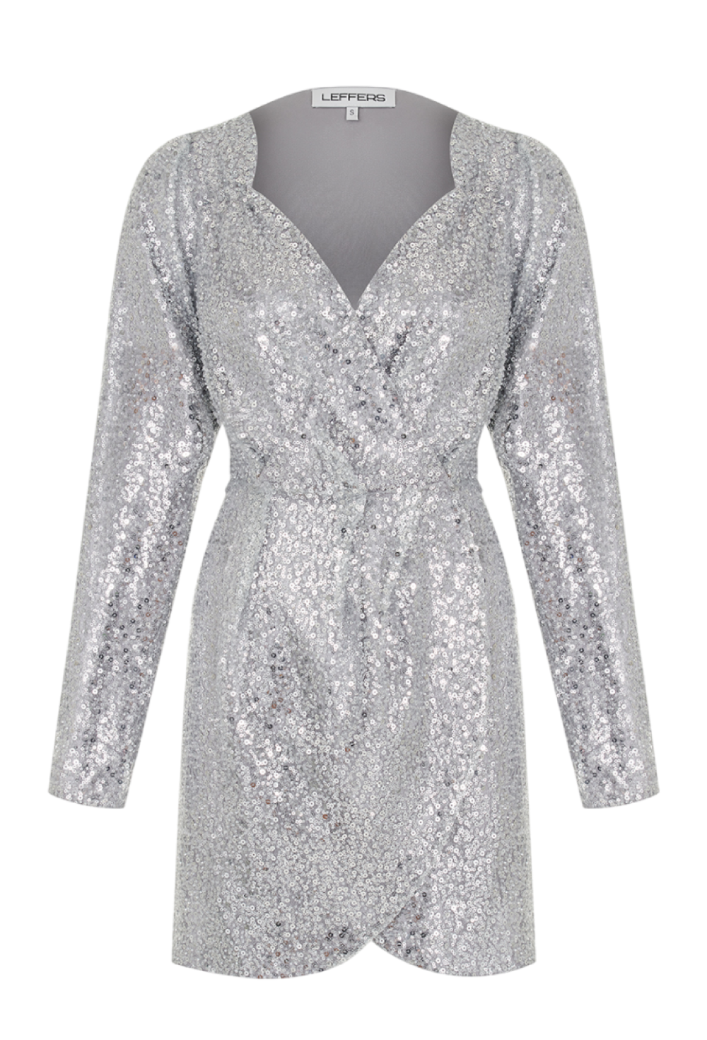 Платье мини с пайетками - фото 133729