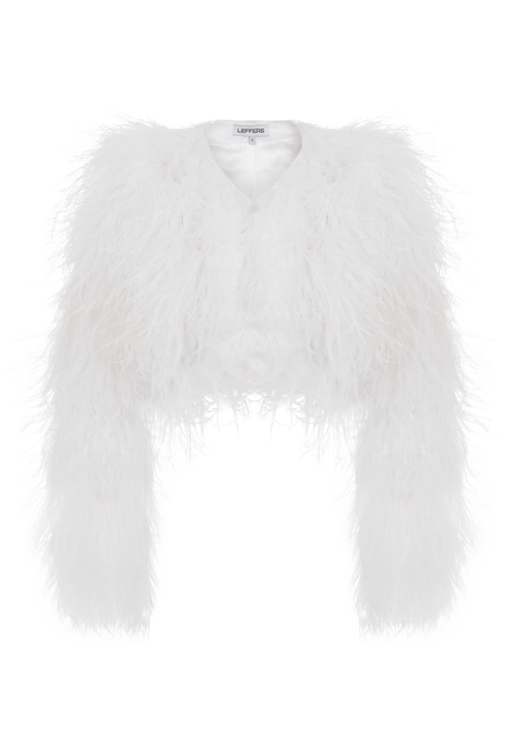 Жакет со страусиными перьями - фото 133776