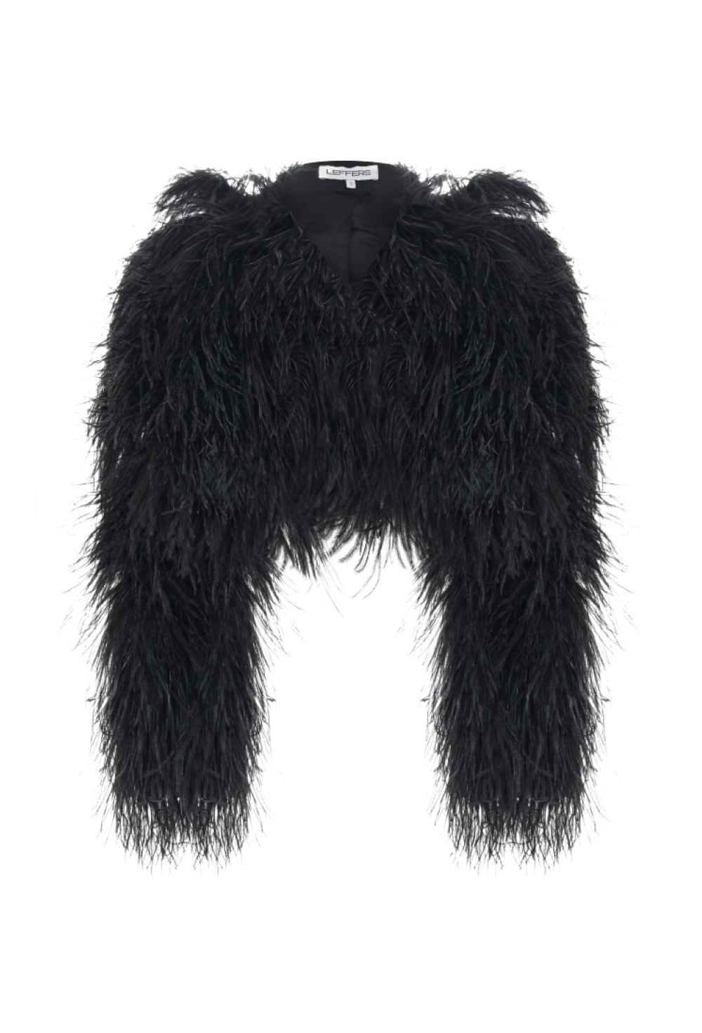 Жакет со страусиными перьями - фото 133779