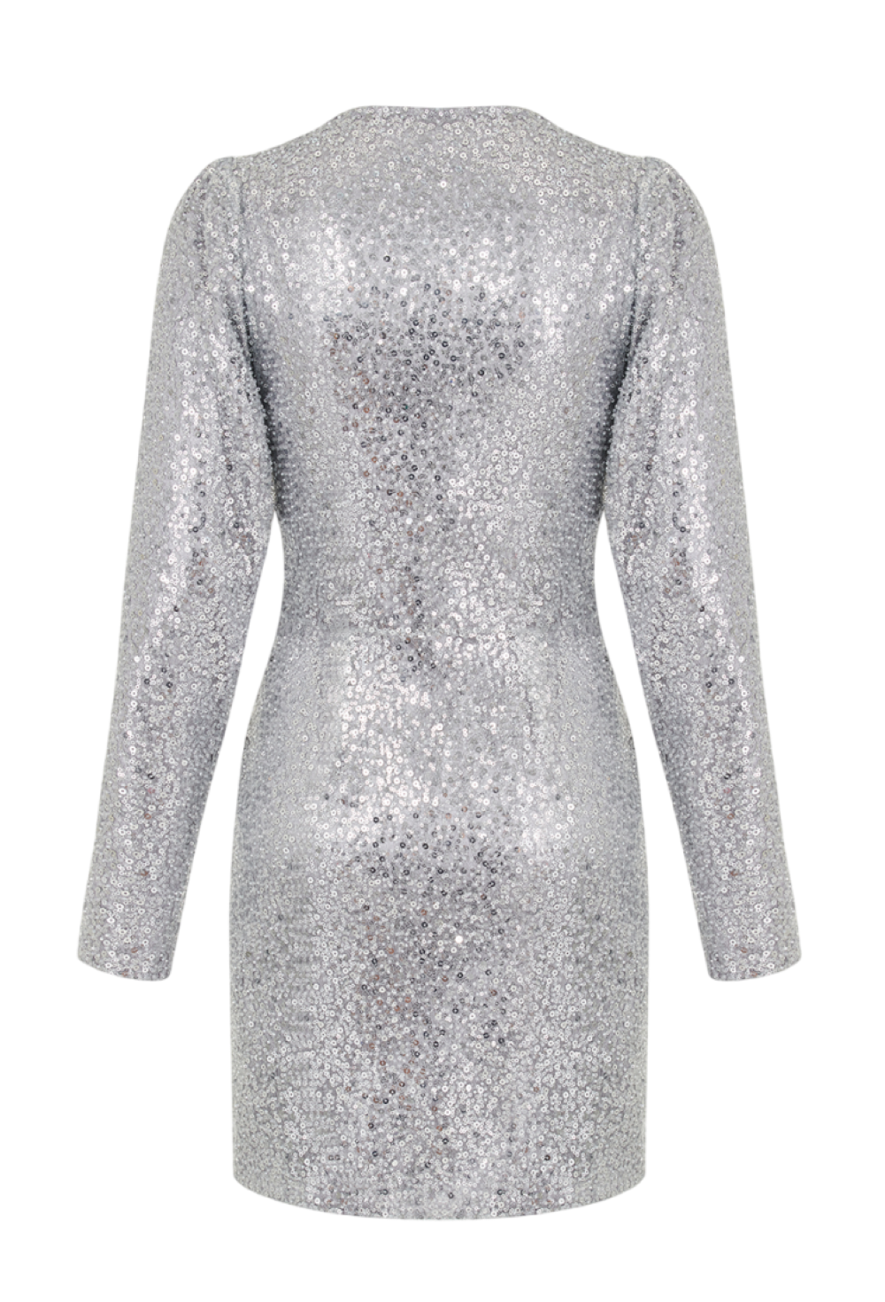 Платье мини с пайетками - фото 133816