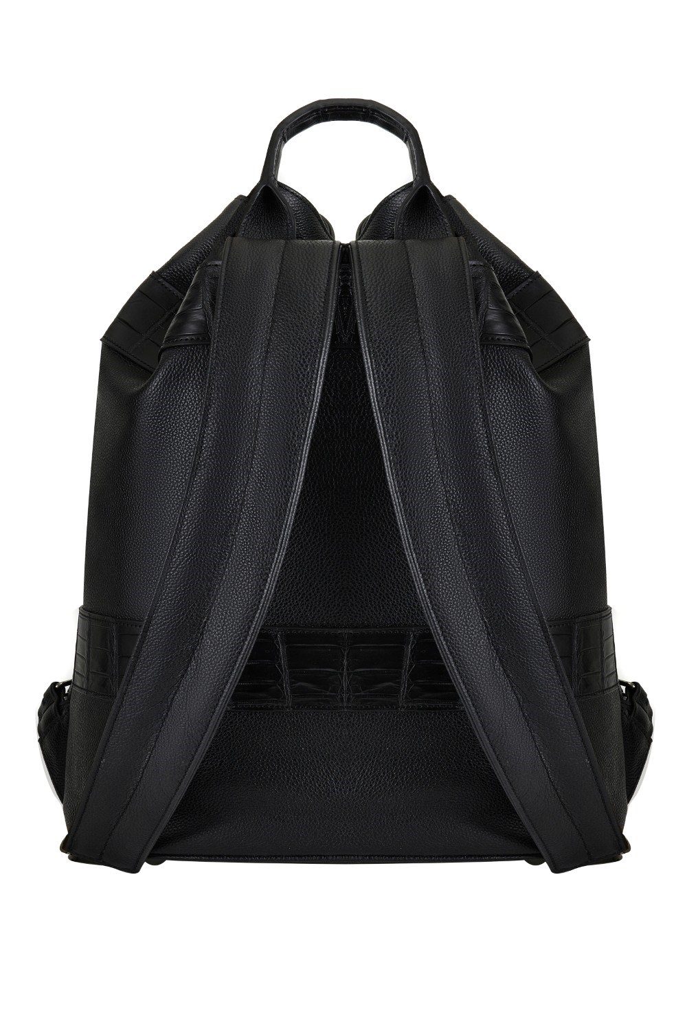 Рюкзак из натуральной кожи со вставками из крокодила - фото 133880