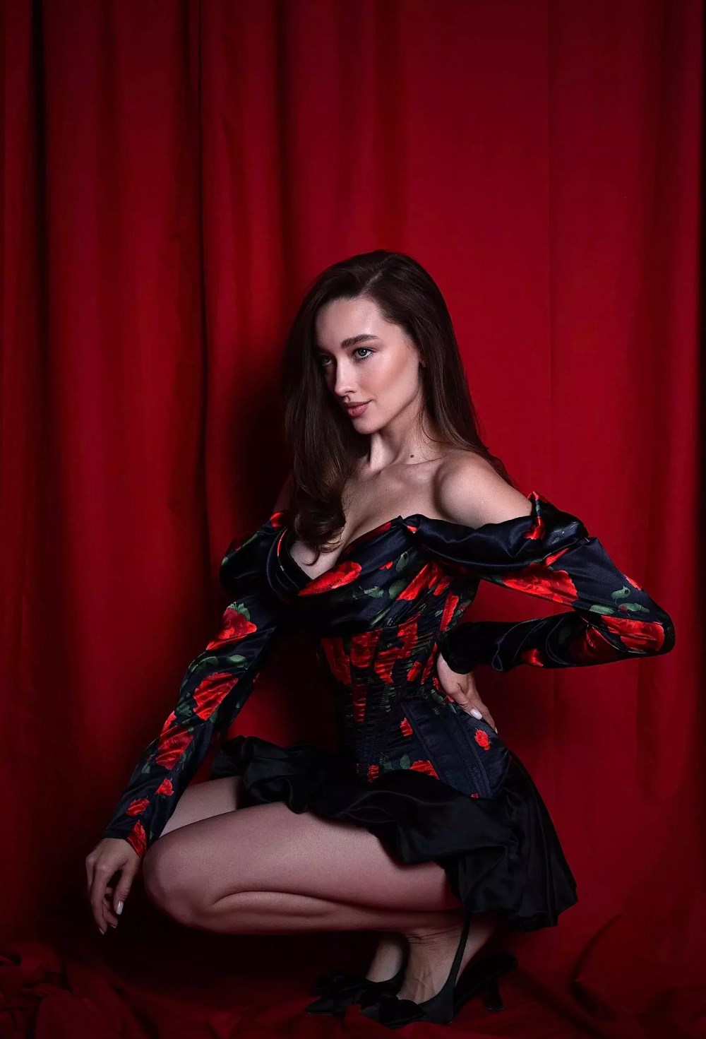 ROSIE корсет с цветочным принтом - фото 133959