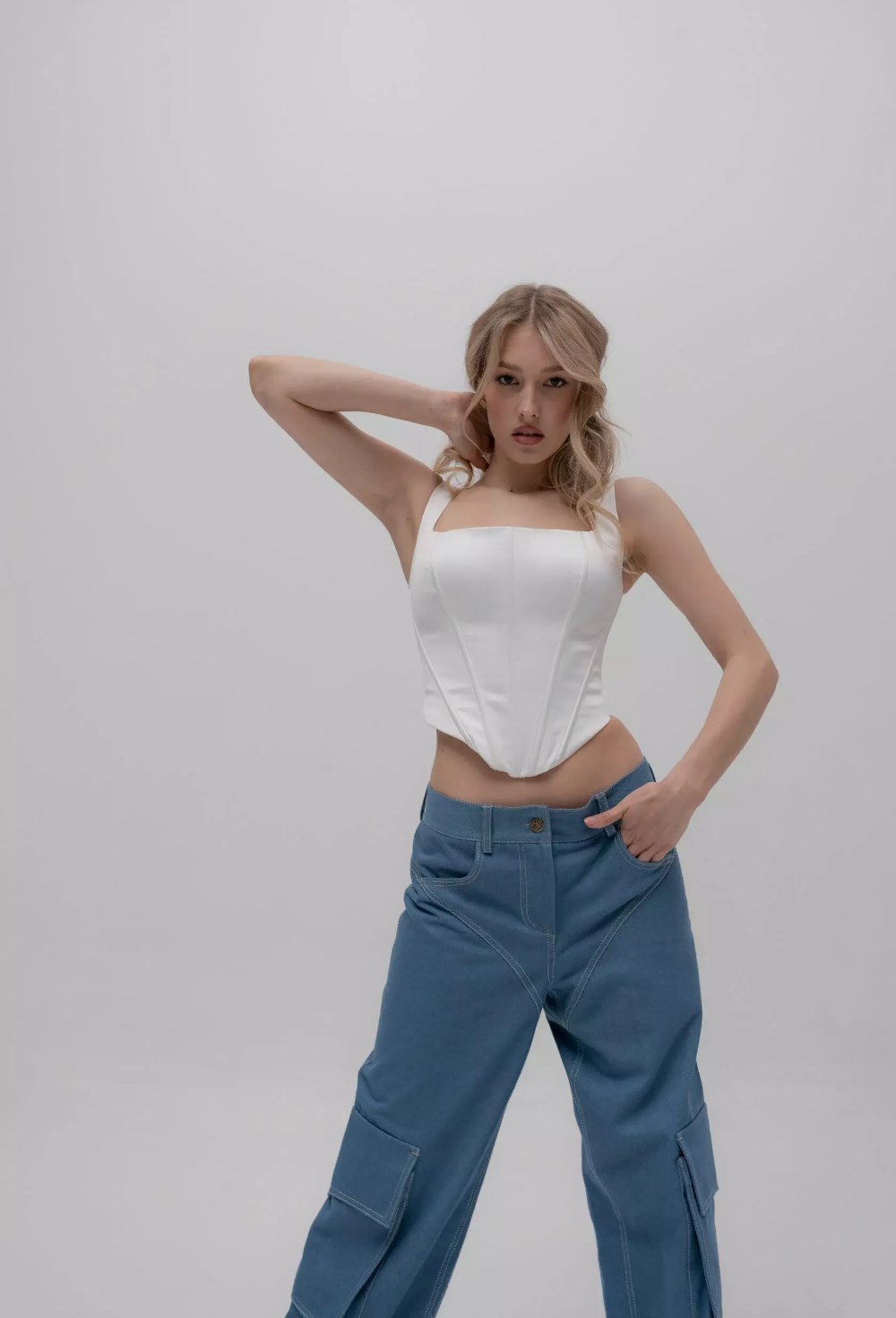 BLOOM корсетная майка - фото 134038