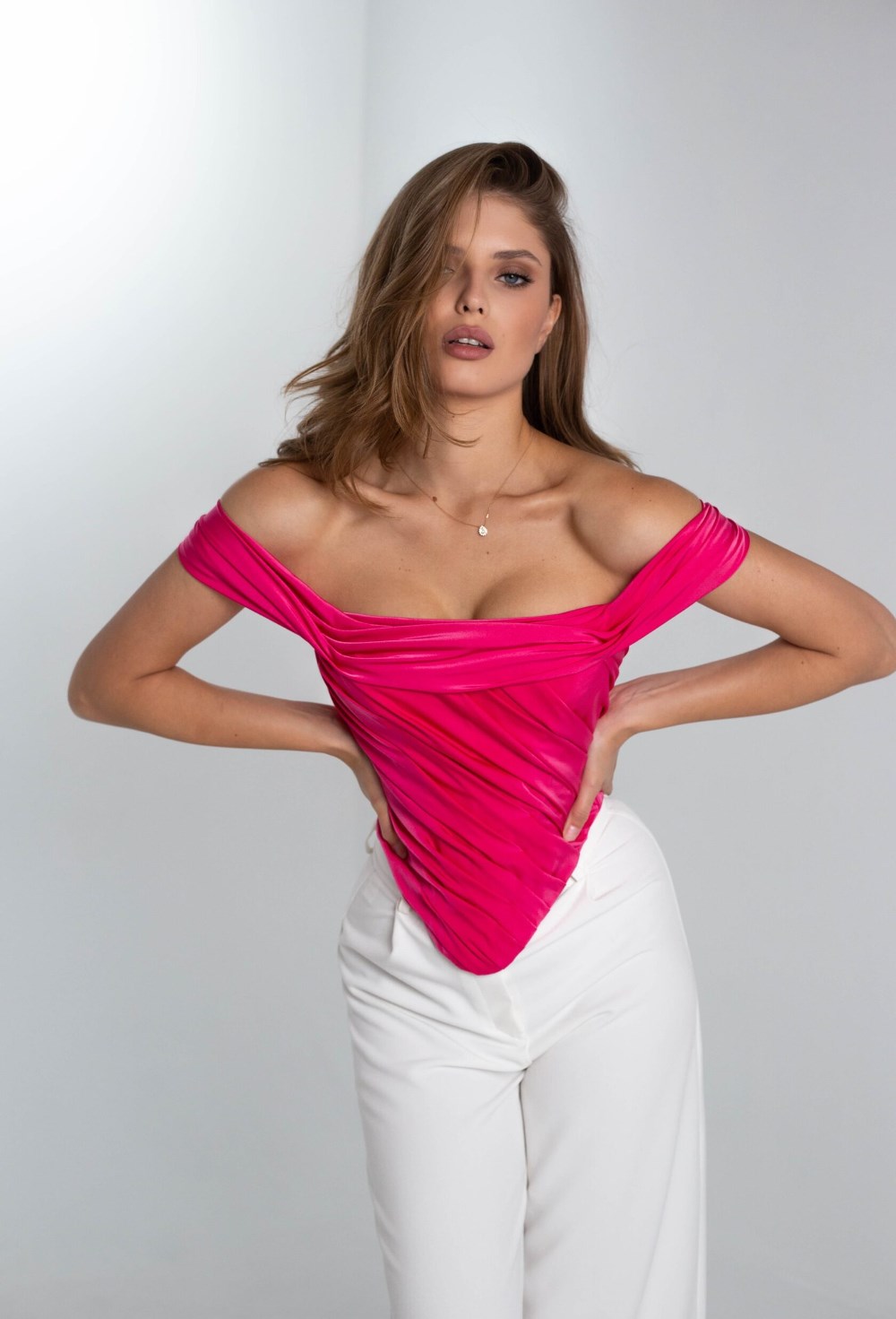 Belle корсет с драпировкой - фото 134089