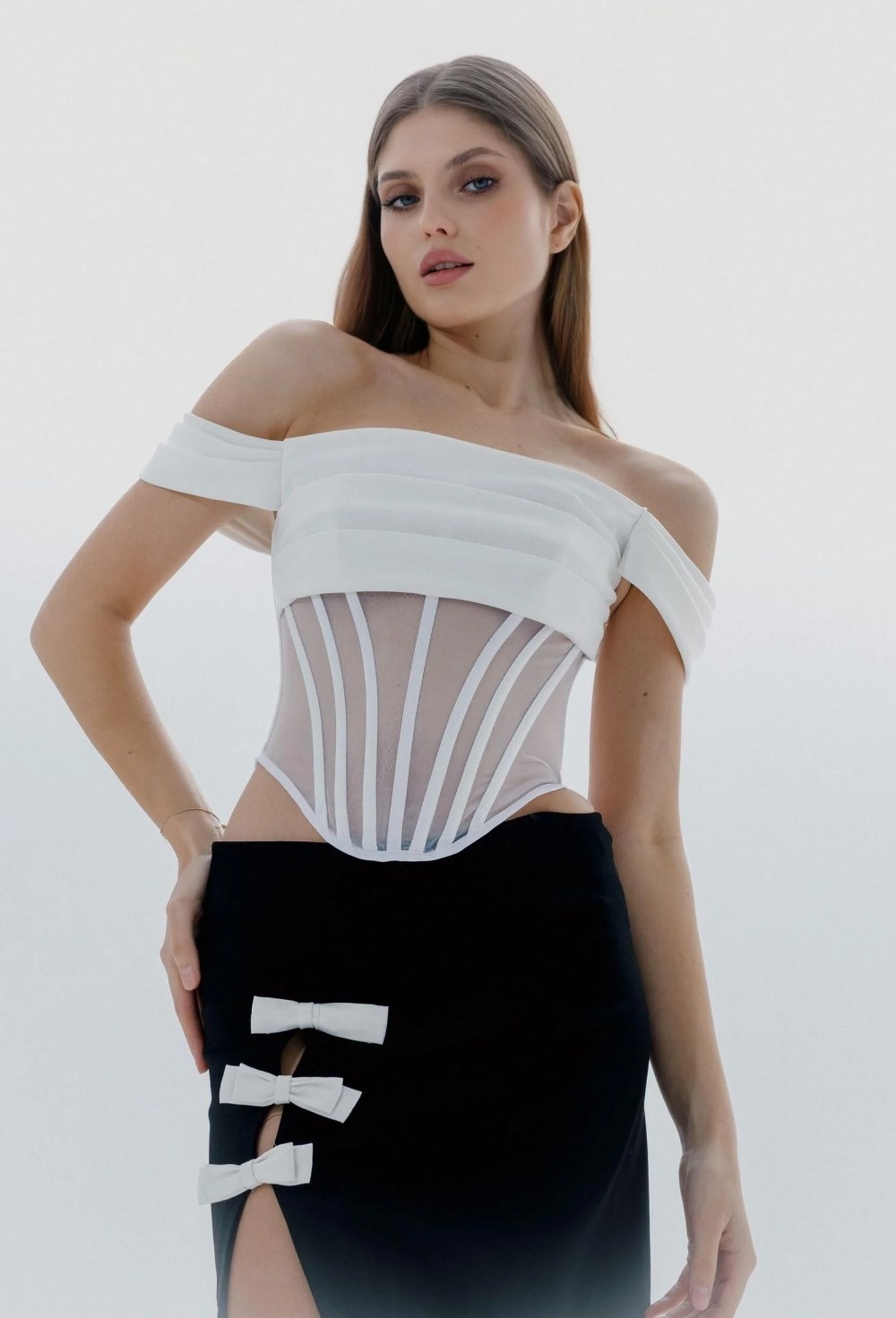 MONICA корсет с сеткой - фото 134106