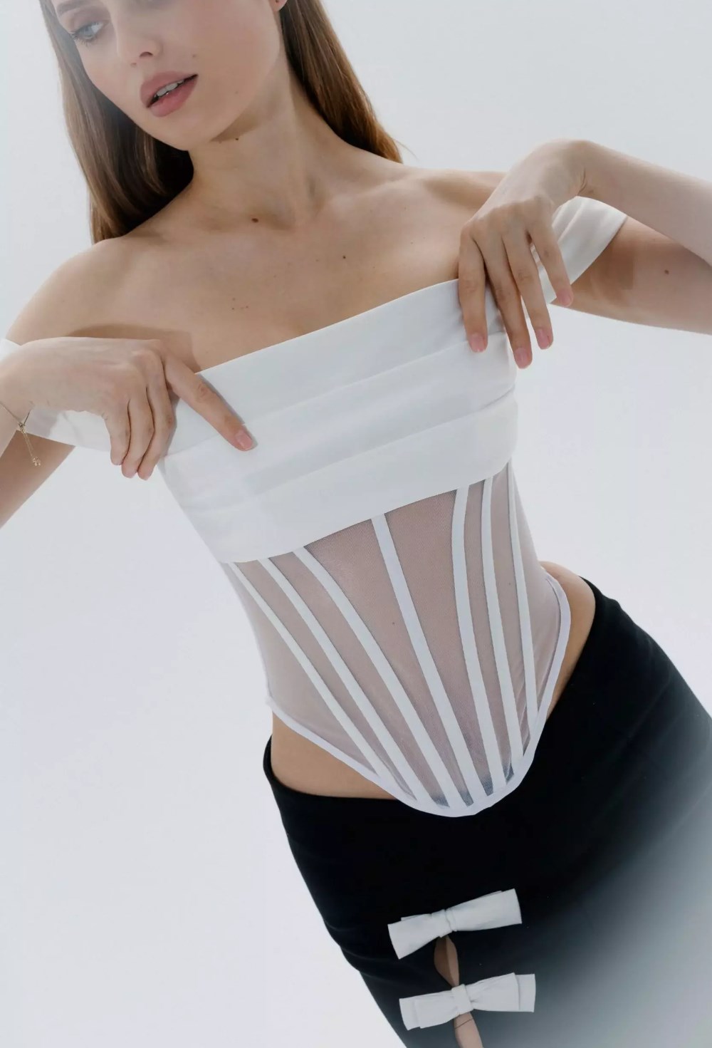 MONICA корсет с сеткой - фото 134107