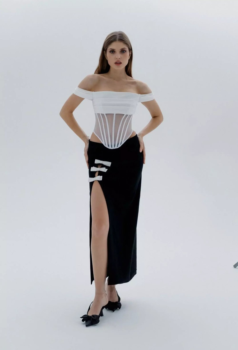 MONICA корсет с сеткой - фото 134108