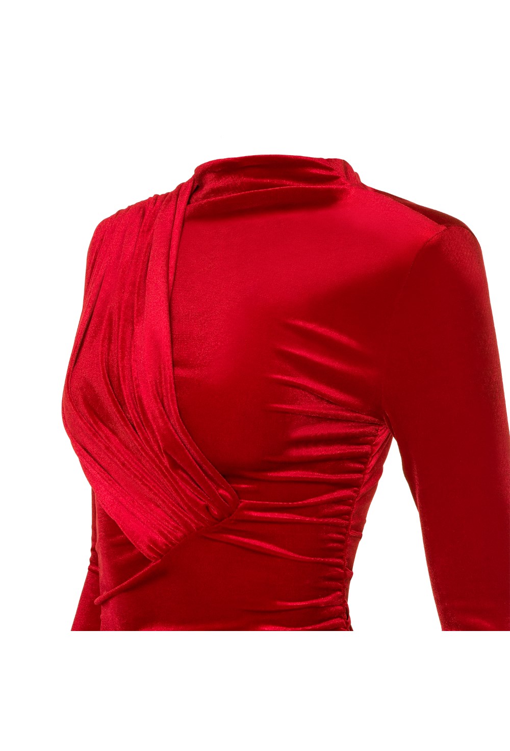 «Velvet case» Платье мини с драпировками из бархата - фото 134530