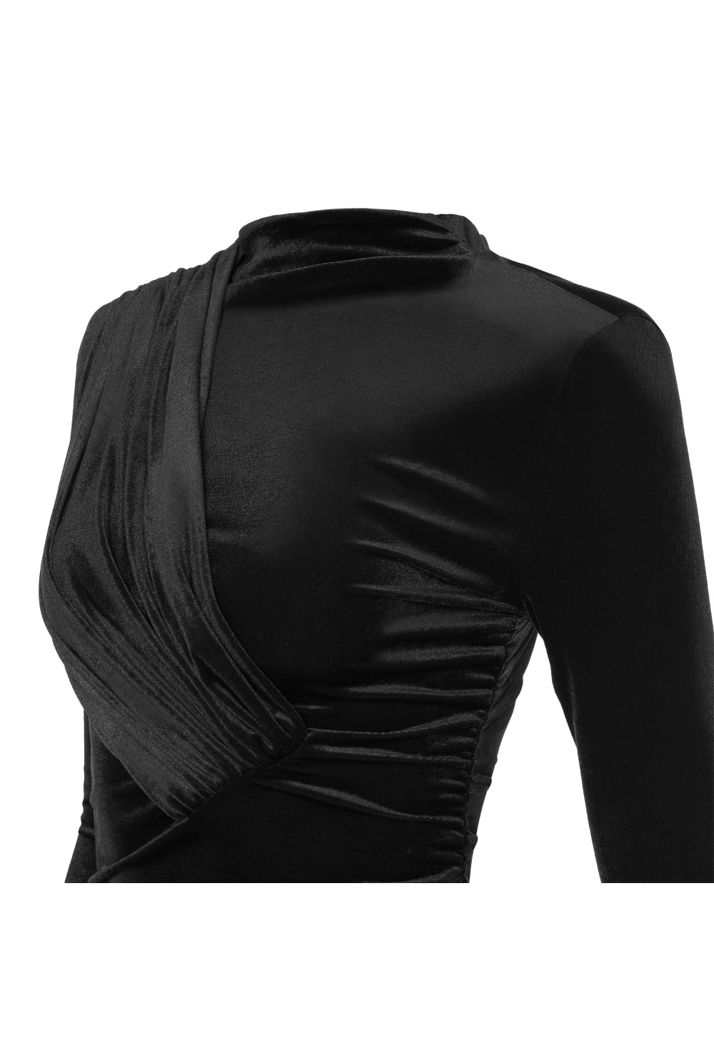 «Velvet case» Платье мини с драпировками из бархата - фото 134533