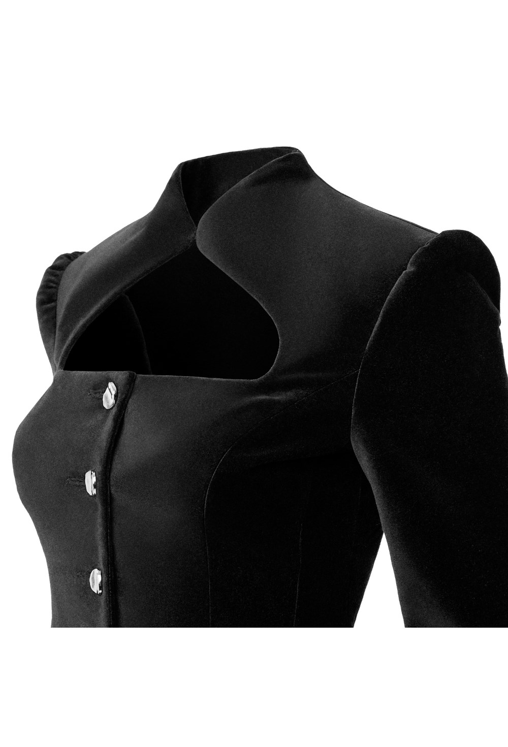 “Velvet moon” Жакет приталенный из шелковистого бархата - фото 134545