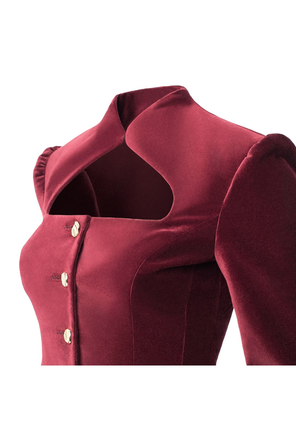 “Velvet moon” Жакет приталенный из шелковистого бархата - фото 134548