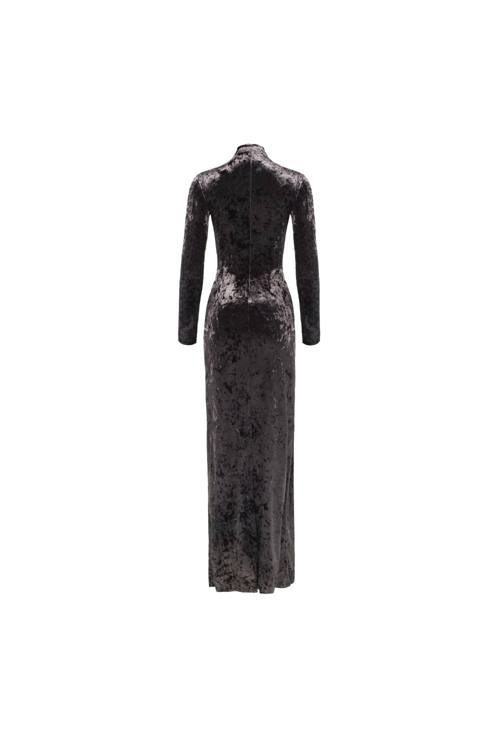 «SCULPTING velvet dress» Платье из эластичного бархата с разрезом. - фото 134589