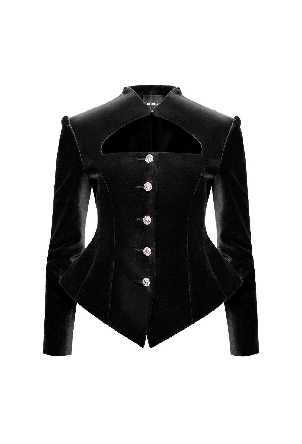 “Smoke velvet” Приталенный жакет из бархата - фото 134591