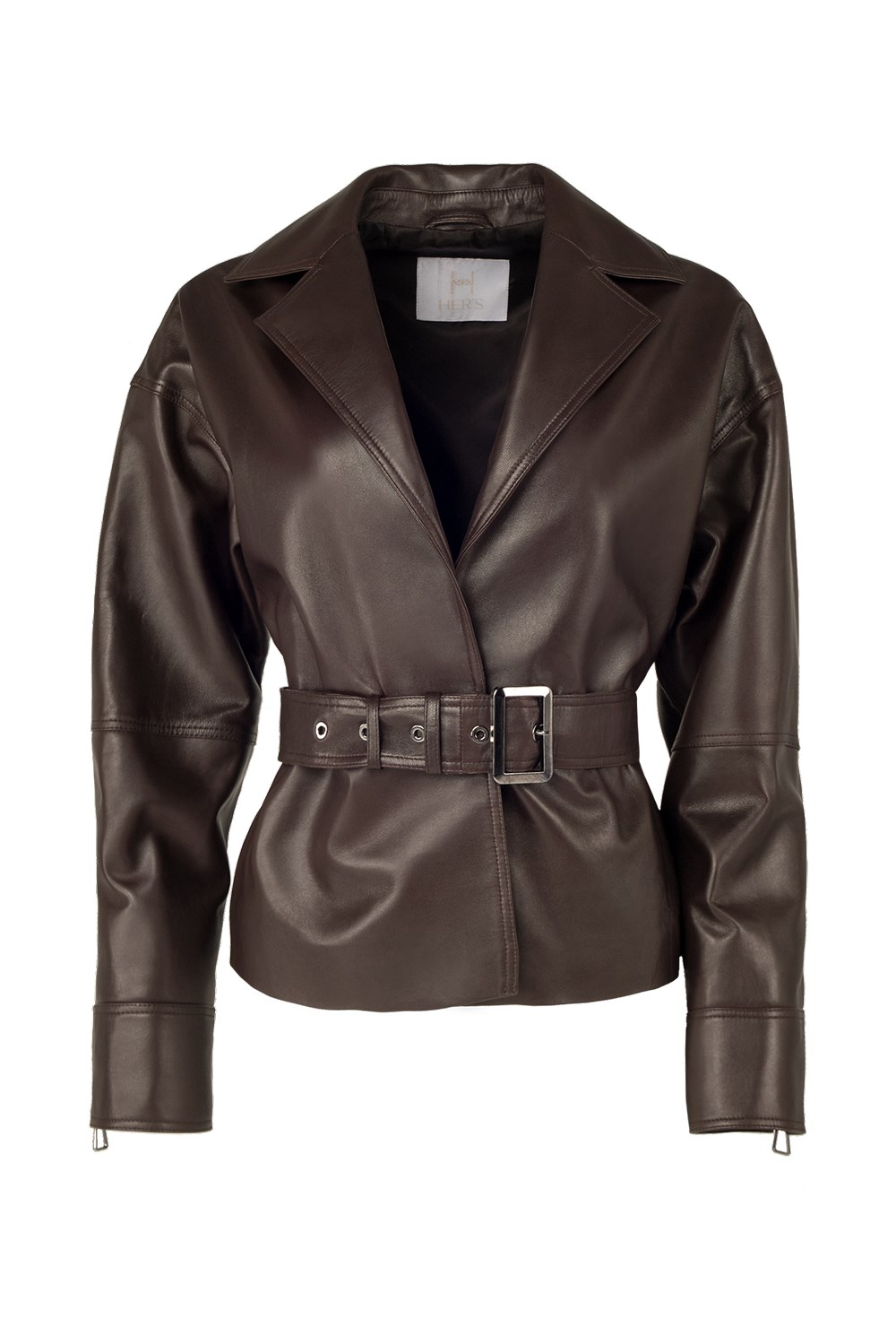 Куртка кожаная с мехом - фото 135010