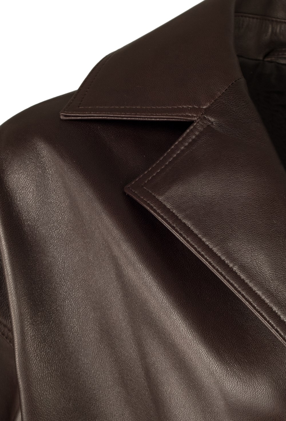 Куртка кожаная с мехом - фото 135012