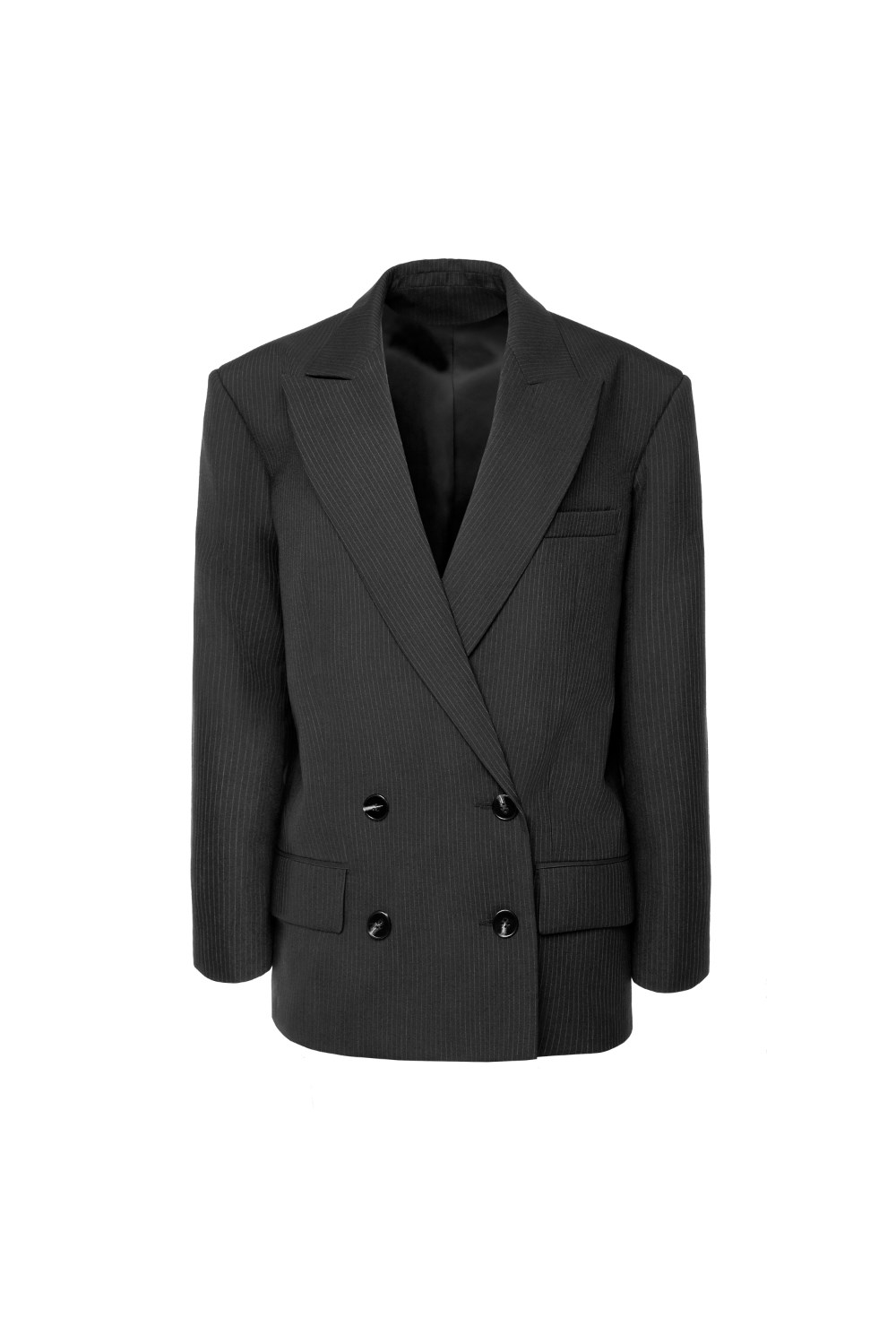 “Striped wool jacket” Двубортный жакет из шерсти. - фото 135071