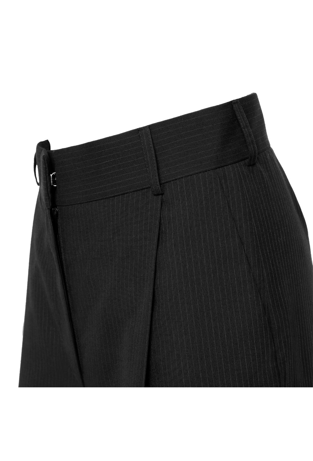 “Striped wool  trousers” Брюки широкие со складками - фото 135076